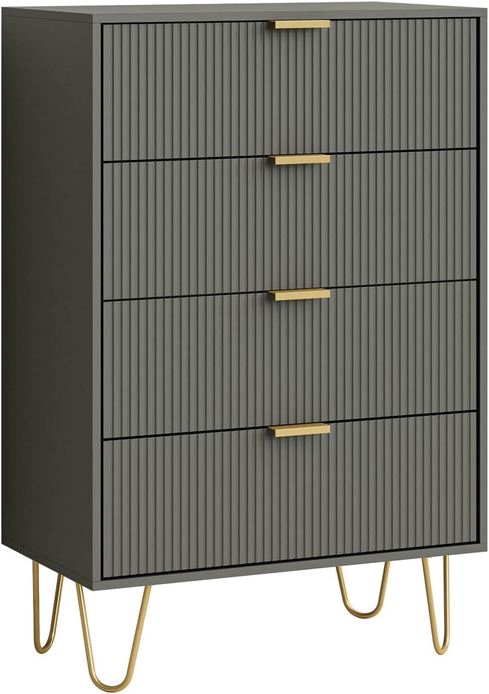 Masupu 4 Drawer Dresser, Drawer Chest, Tall Storage Dresser Chest Cabinet Org...