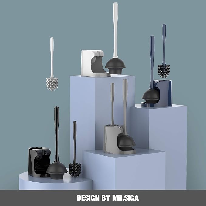 MR.SIGA Toilet Plunger and Bowl Brush Combo - Image 9