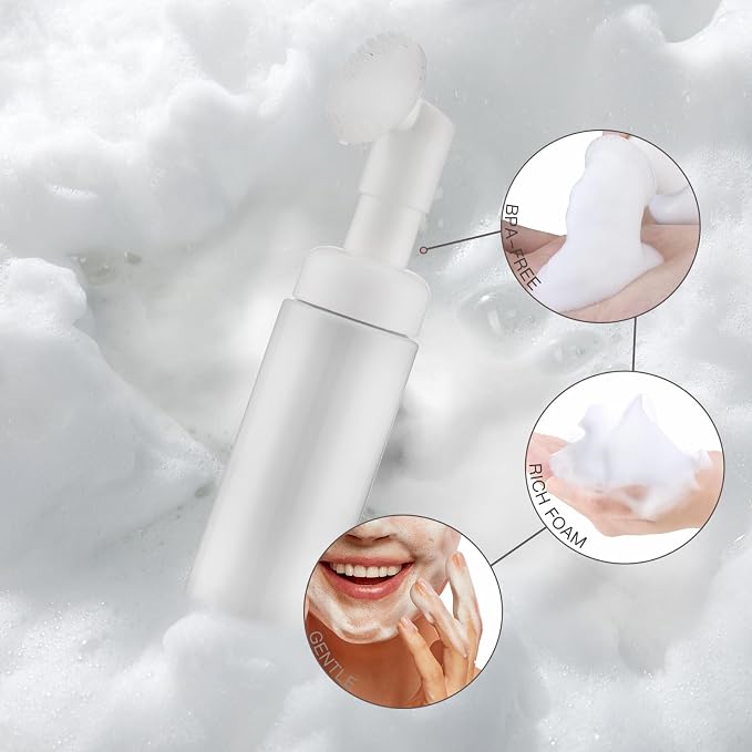 2 OZ Foam Bottle with Brush, Empty Foaming Dispensers to Travel - Image 3