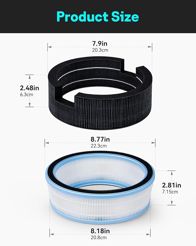 Leemone Replacement HEPA Filters & Wick Filters Compatible - Image 3