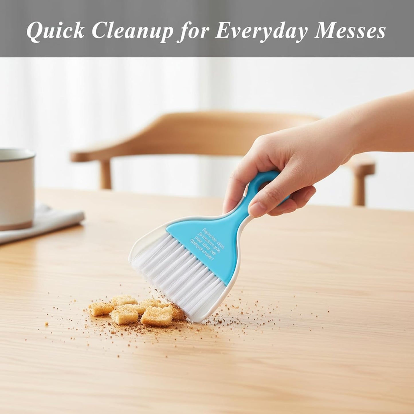 3 Pcs Mini Broom and Dustpan Set, Small Handheld Dust Pan with Brush, Portable Cleaning Tools for Car Desk Keyboard Countertop Table Crumbs Sweeping