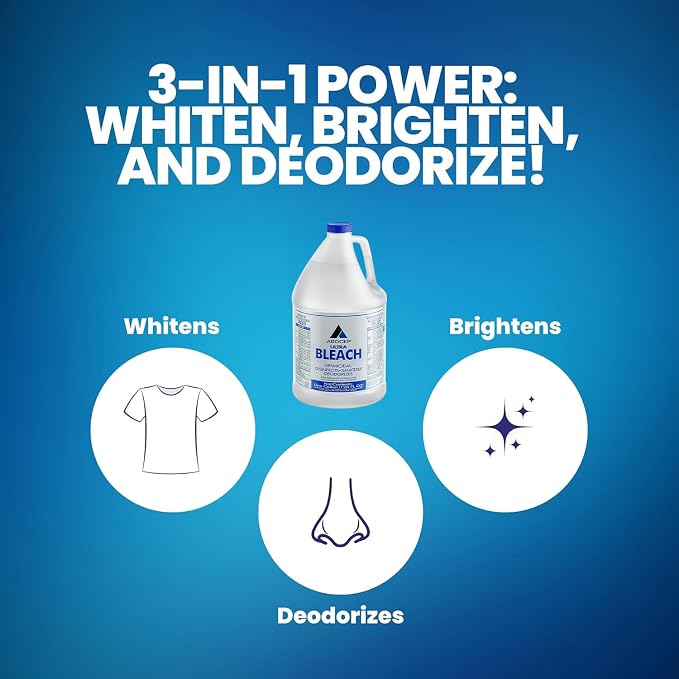 - Liquid Chlorine Bleach, for Laundry, Household and Commercial Cleaning - Image 3