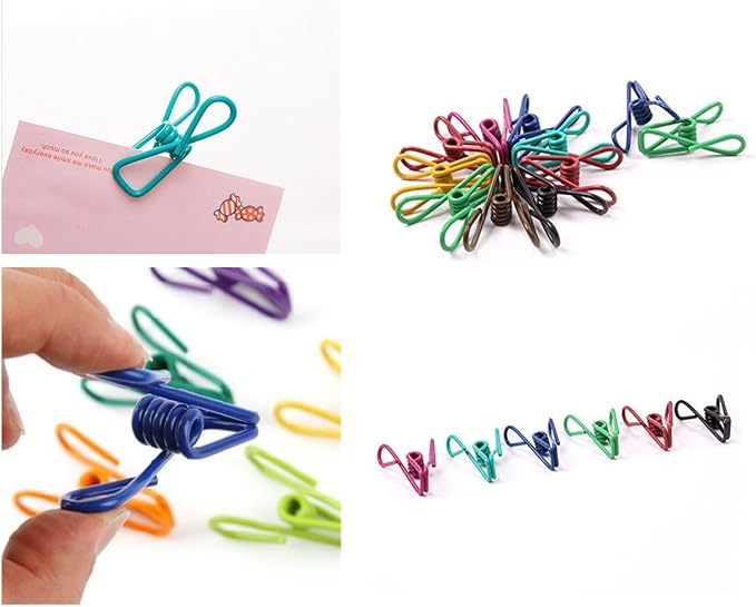 30 Pcs 2 Inch 10 Different Random Colors Chip Clips, PVC Coating High - Image 6