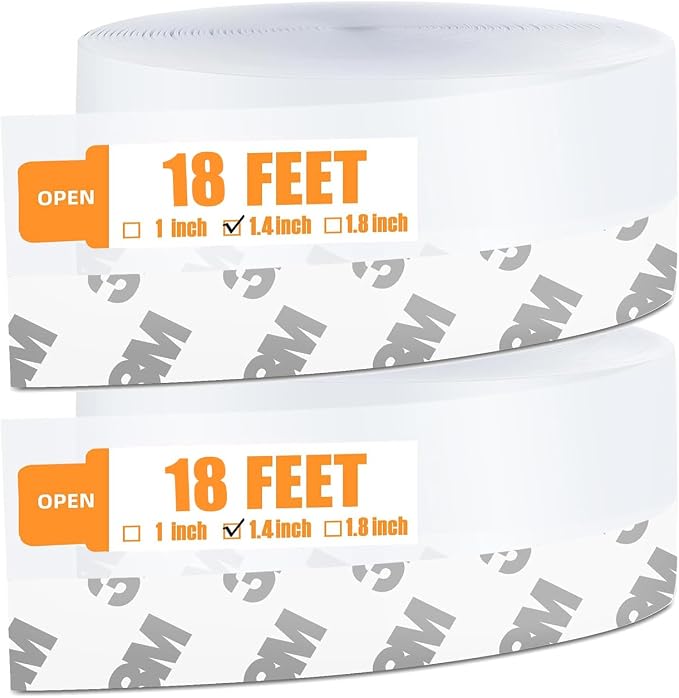 Bruiefpap 36 Ft Silicone Door Weather Stripping, Self-Adhesive Door Seal Strip by Bruiefpap