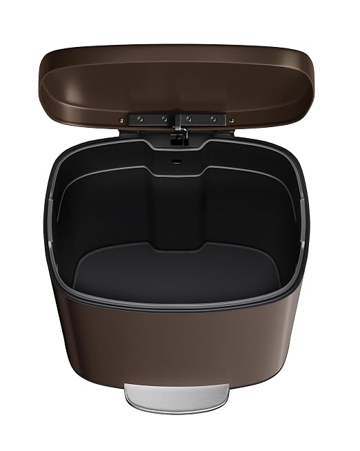 Garvee 13 Gal and 2.6 Gal Metal Trash Can Combo Set, Rustproof Garbage Can - Image 7