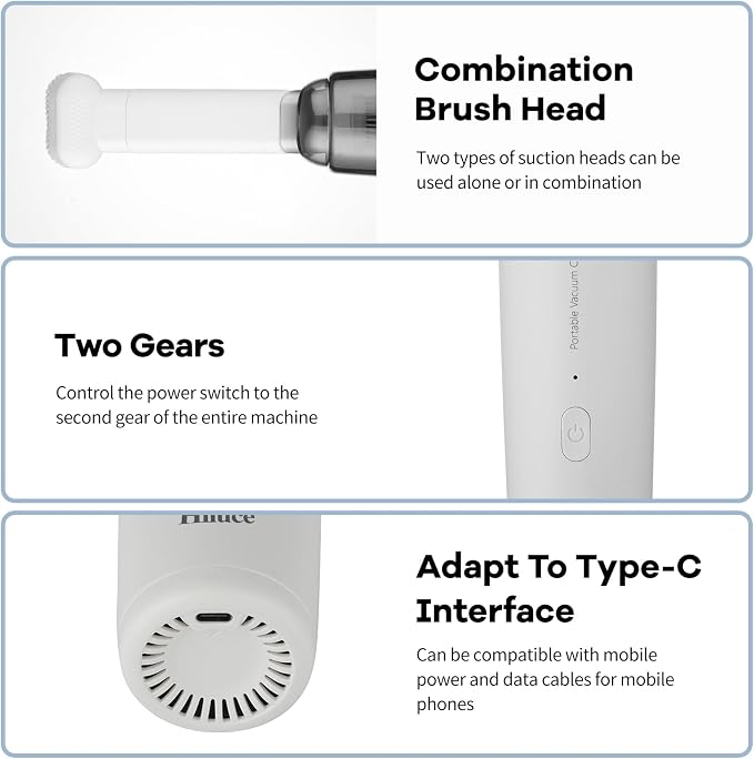 Mini Vacuum Cleaner Cordless, Car Vacuum Cleaner Portable - Image 4