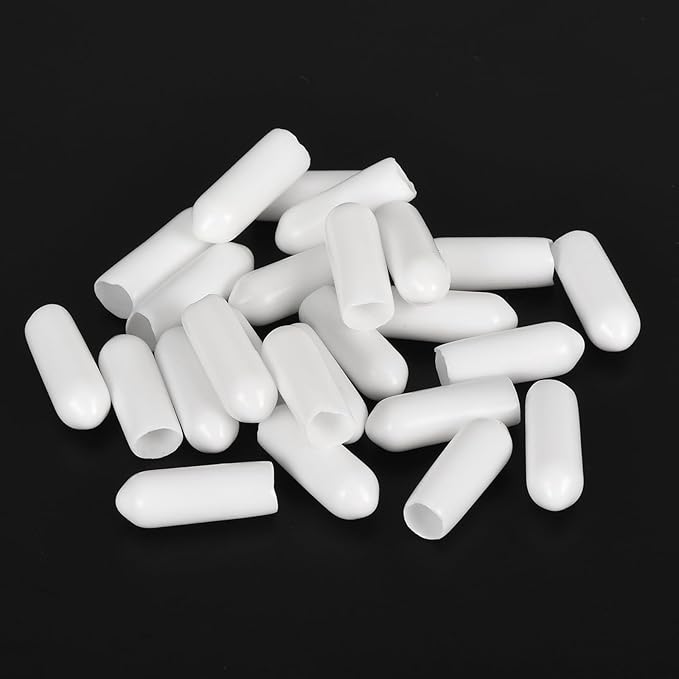 uxcell 20pcs Rubber End Caps 5mm ID Vinyl Round End Cap Cover Screw Thread - Image 4