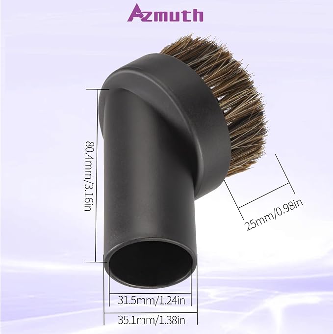 2Pcs 25mm Soft Horsehair Vacuum Dusting Brush, Universal Vacuum Brush - Image 3