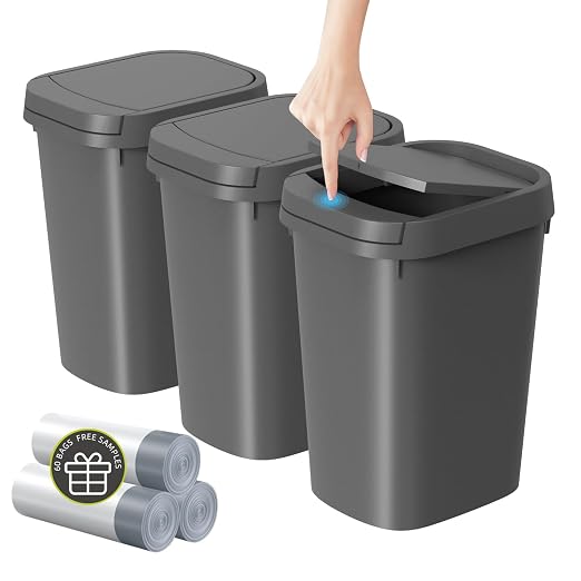 3 Pack Bathroom Small Trash Can by ksskss