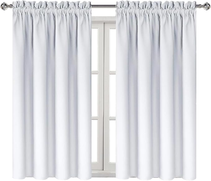 DWCN White Room Darkening Blackout Curtains - Image 9