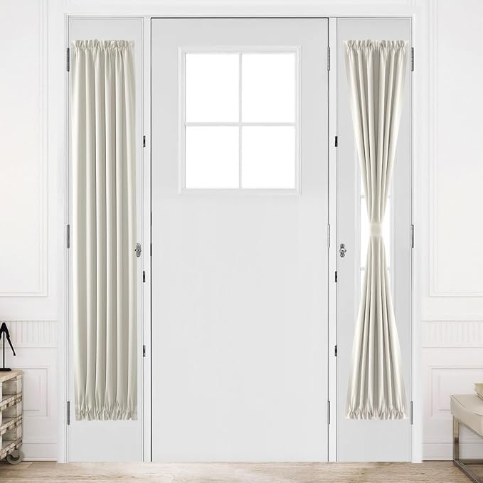 DWCN French Door Curtains – Rod Pocket Thermal Blackout Curtain by DWCN