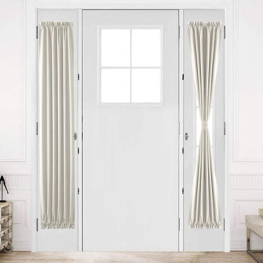 DWCN French Door Curtains – Rod Pocket Thermal Blackout Curtain by DWCN