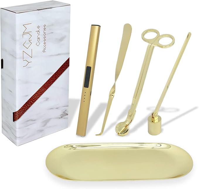 Exquisite Candle Accessories Tool Pack Bag, Rechargeable Electric Lighter， Wick by YZGJM