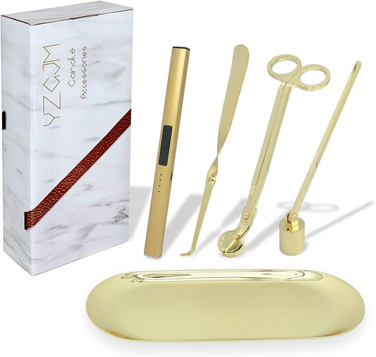 Exquisite Candle Accessories Tool Pack Bag, Rechargeable Electric Lighter， Wick by YZGJM