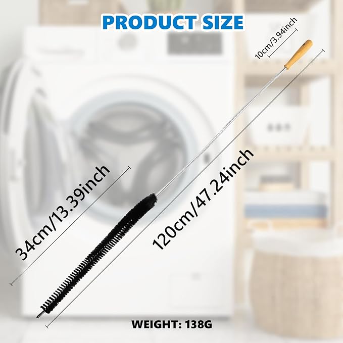 Dryer Lint Brush Vent Cleaner Tool 47.2 Inch Extra Long Flexible - Image 6