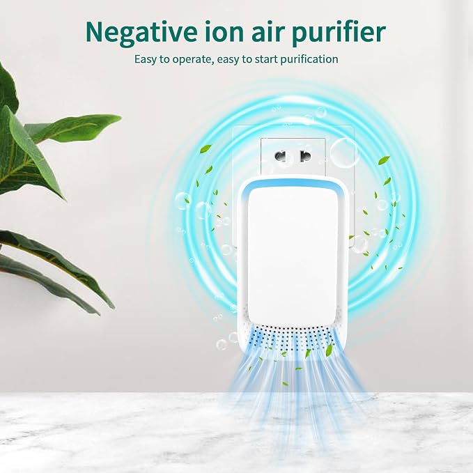 Plug-In Ionic Air Purifier, Home Air Ionizer, Silent Filterless Air Purifier - Image 2