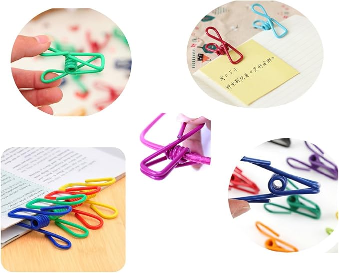 30 Pcs 2 Inch 10 Different Random Colors Chip Clips, PVC Coating High - Image 8