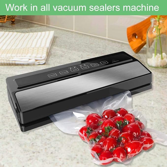 O2frepak Large Gallon 4mil 11.5" x 18.5" Thick Vacuum Sealer Bags - Image 3