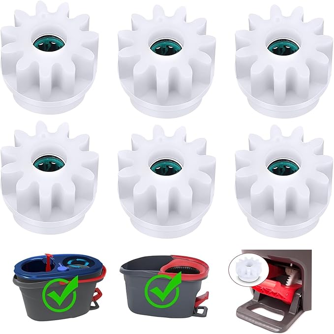 YWSH 6 Pack Spin Mop Bucket Gear Compatible by YWSHF