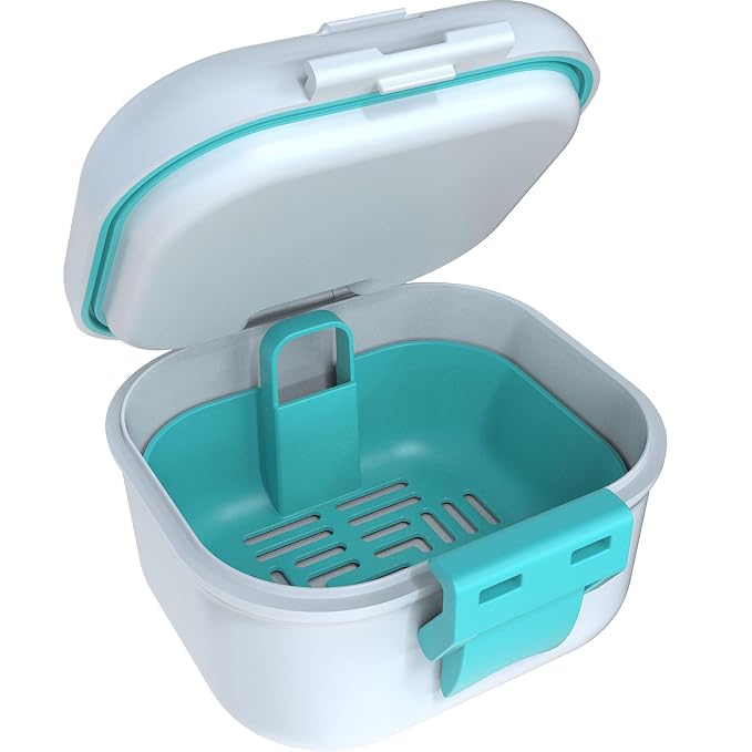 ARGOMAX Leak Proof Denture Bath Cup, Portable Soaking Denture Box, Denture Bath - Image 8