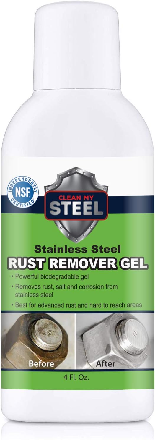 Heavy-Duty Rust Stain Remover for Metal Surfaces Including Stainless Steel. Our by CleanMySteel