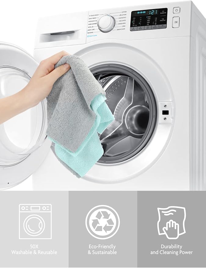 Fantasticlean Microfiber Cleaning Cloth Roll -40 Pack, Tear Away Microfiber - Image 7