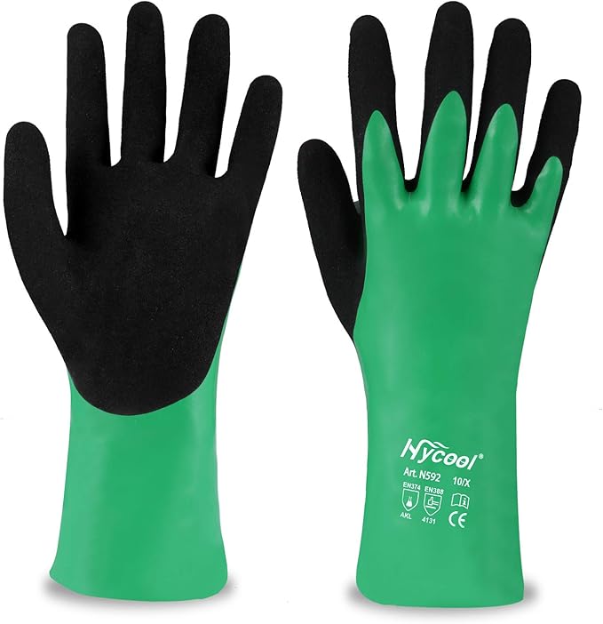 Nitrile Coating Chemical Resistant Gloves 1Pair by DSSafetyGloves