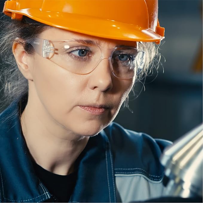 amoolo Clear Safety Glasses Bulk of 24, Protective Eyewear - Image 7