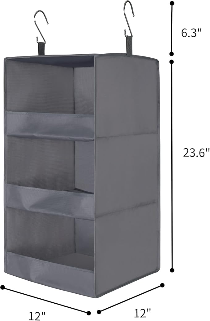 GRANNY SAYS 3-Shelf Closet Organizers and Storage, Foldable Hanging Closet - Image 3