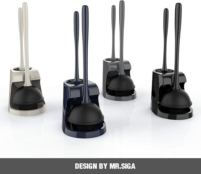 MR.SIGA Toilet Plunger and Bowl Brush Combo - Image 3