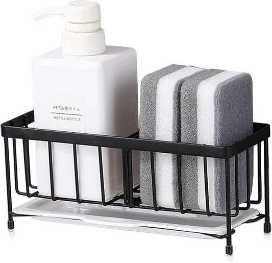 Kavciva Sink Caddy Sponge Holder, 304 Stainless Steel Dish Brush Holder by KVACIVA