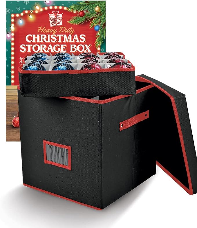 Holiday Cheer Premium Christmas Ornament Storage by Holiday+Cheer