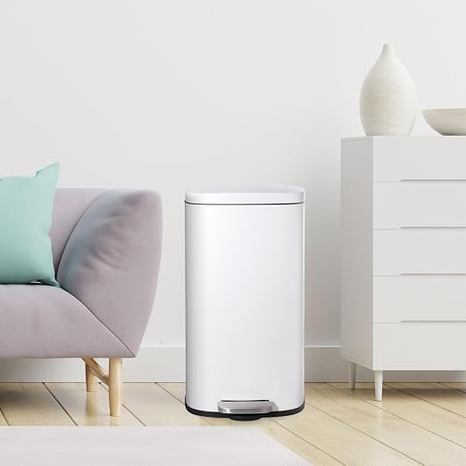 AthLike Trash Can, Stainless Steel Kitchen Garbage Can, Step Waste Bin - Image 7