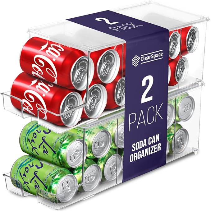 ClearSpace Soda Can Organizer & Soda Can Dispenser by ClearSpace