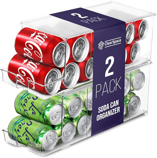 ClearSpace Soda Can Organizer & Soda Can Dispenser by ClearSpace