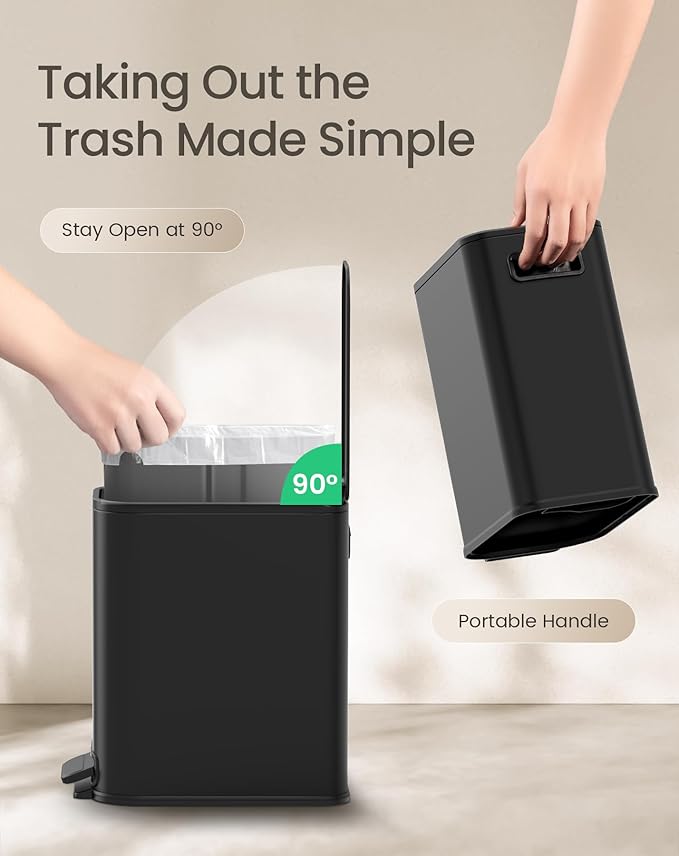Cesun Small Bathroom Trash Can - Image 5