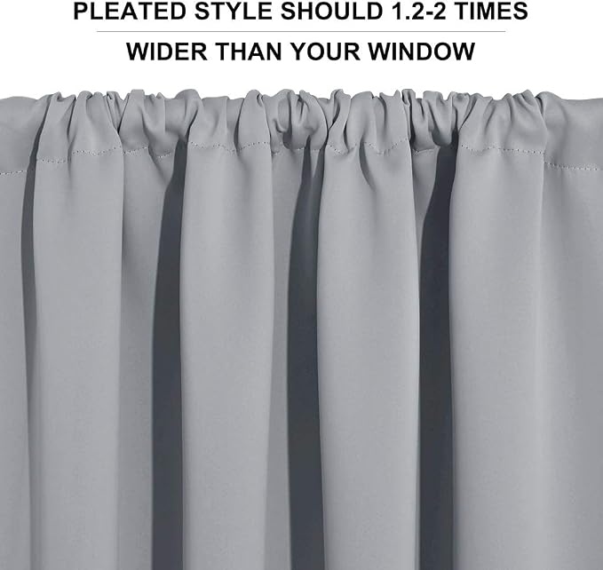 RYB HOME Blackout Curtains for Kitchen, Over Sink Privacy Curtains Window Decor - Image 5