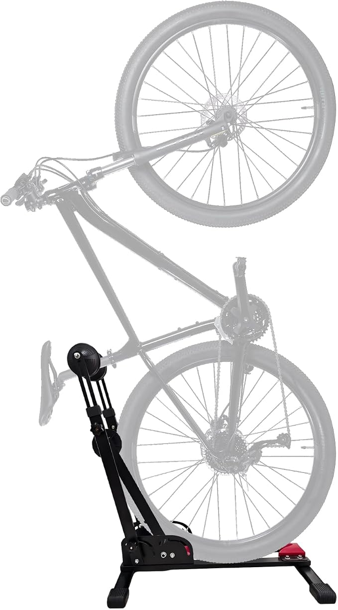 Heavy-Duty Floor Bike Stand, Freestanding Bicycle Storage Rack, Adjustable Dual - Image 2