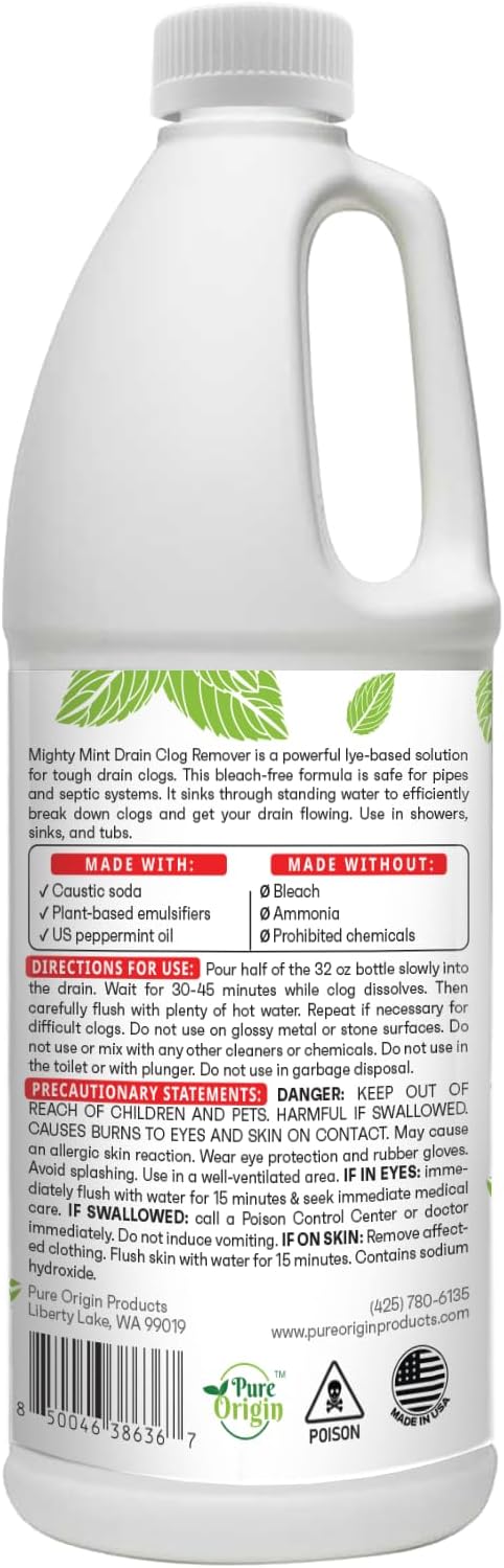 Mighty Mint Drain Clog Remover, Safe - Image 7