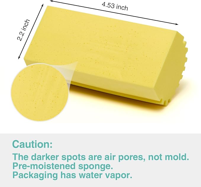 4 Pack Damp Dusting Sponge Duster, Reusable Household Cleaning Sponge Tool - Image 6