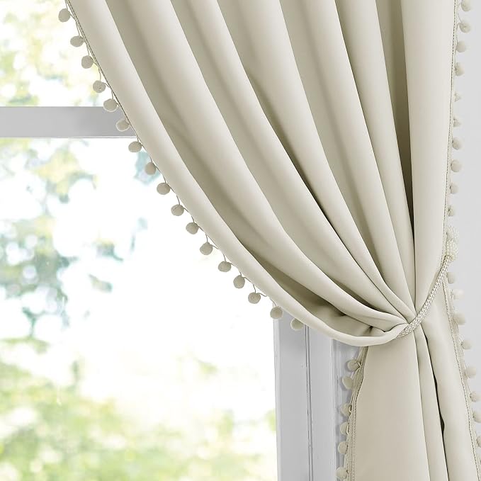 RYB HOME Bedroom Curtains 84 Inches Long Kids Curtains Blackout Window Drapes - Image 8