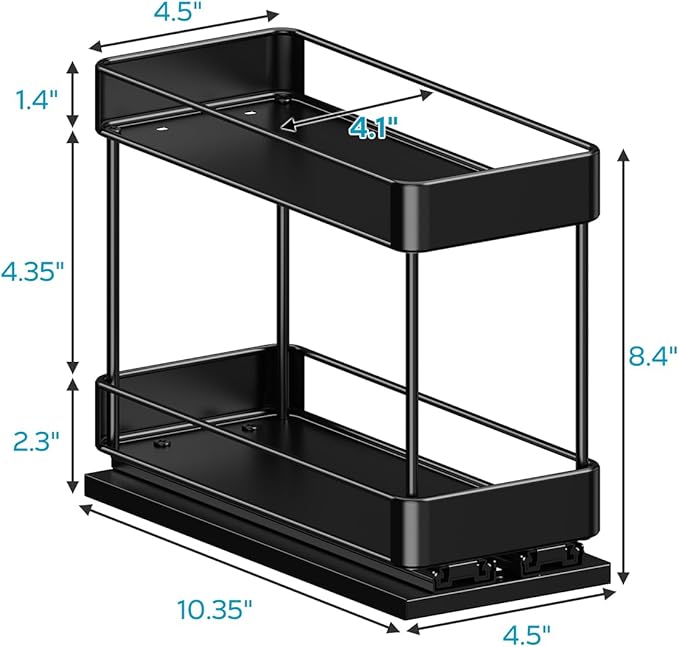 Nieifi Spice Rack Organizer for Cabinet, Vertical Spice Rack Pull Out, - Image 7