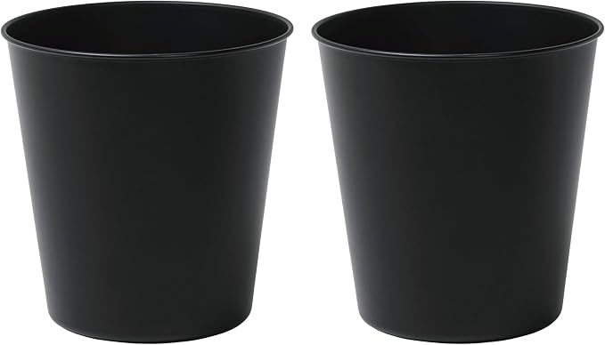 happimess HPM1113A-SET2 Nolan Modern Classic Smooth Steel 2 Gal Waste Bin by Happimess