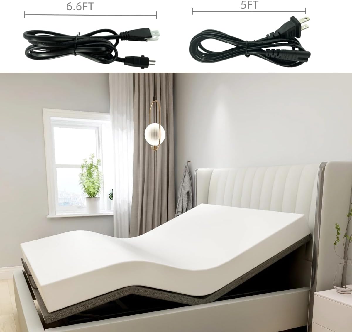 Adjustable Bed Base Power Supply Adapter，Electric Bed Power Supply Replacement Power Cord Kit Compatible for Ergo, Extend, Sealy Ease and Serta New Generation Electric Bed
