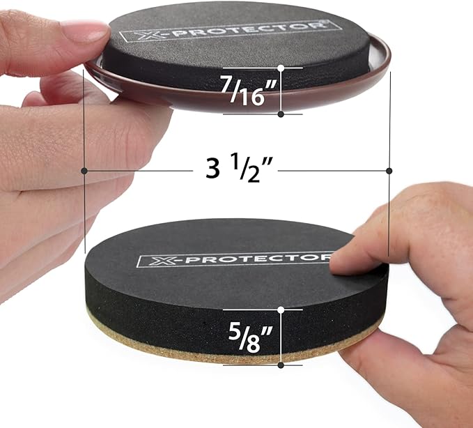 Furniture Sliders X-PROTECTOR 16 PCS – Furniture Sliders Hardwood Floors & Felt - Image 2