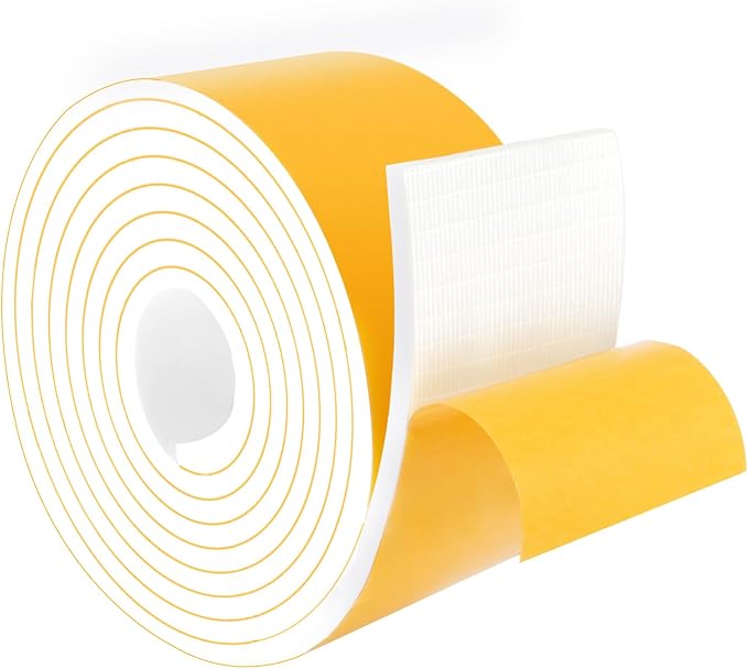 High Density Foam Weather Stripping Door Seal Strip, Insulation Tape Roll by Trisiki