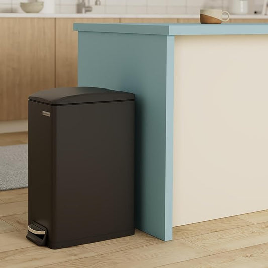 SONGMICS Slim Trash Can, 13-Gallon Garbage Can - Image 2