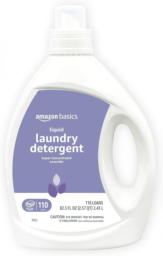 Amazon Basics Concentrated Liquid Laundry Detergent, 110 loads, 82.5 Fl Oz by AmazonBasics