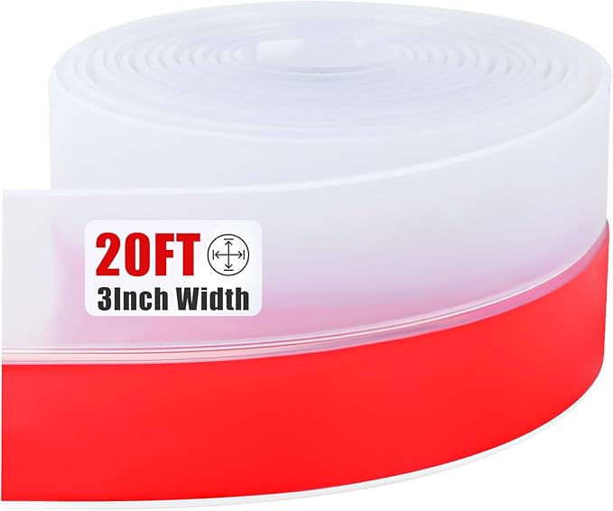 Draft Seal Tape for Doors and Windows 3 in x 20 Ft Silicone Weather Stripping by Kikerike