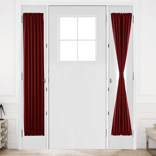 DWCN French Door Curtains – Rod Pocket Thermal Blackout Curtain by DWCN